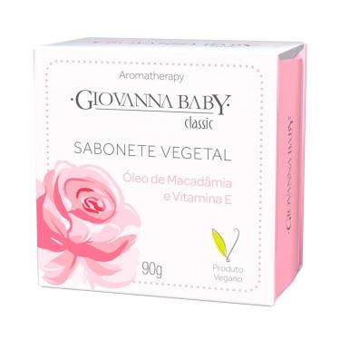 Imagem de Sabonete em Barra Vegetal Giovanna Baby Classic Óleo de Macadâmina e Vitamina E 90g