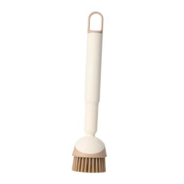 Imagem de WeiLaiKeQi Escova de limpeza de utensílios de mesa, escova de lavar louça, limpador de utensílios, cabeça giratória, cabo longo, portátil, para café, casa,