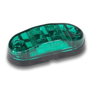 Imagem de Lanterna Delimitadora Verde Led 12v 24v Caminhão Baú - STORE AUTO