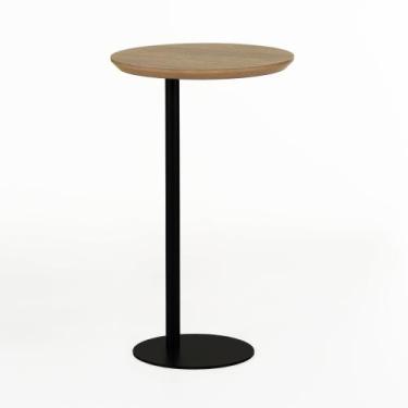 Imagem de Mesa Lateral Sait 40 cm x 67 cm - Casavee, Tauari - Preto
