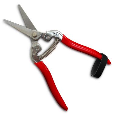 Imagem de TABOR TOOLS Tesouras de poda, Tesoura florista, Pontas de jardim multitarefa para organizar flores, plantas de corte e colheita de ervas, frutas ou vegetais. K17A. (Retas, lâminas de aço inoxidável)