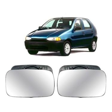 Imagem de Par Lente Retrovisor Palio 1996 A 2000 Dir/Esq