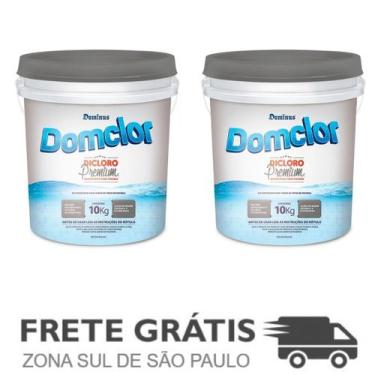 Imagem de Kit 2 Baldes de Dicloro Premium 56% de 10KG - Domclor