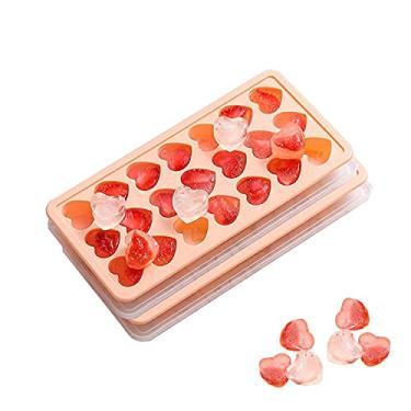 Imagem de Bandejas de cubos de gelo, pacote com 2, silicone MATILODI de liberação fácil e 21 bandejas de gelo flexíveis com tampa, sem BPA, para bebidas geladas, uísque, coquetéis, alimentos, sobremesas, formas