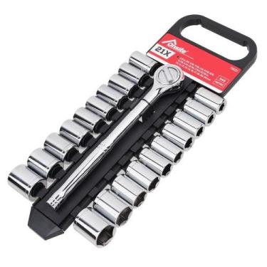 Imagem de Jogo De Soquete Sextavado 1/2 21 Peças (734221) - Onsite