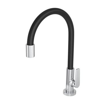 Imagem de Torneira de Mesa para Cozinha Bica Flexível Abertura 1/4 Volta Jato Aerado Deca Motion