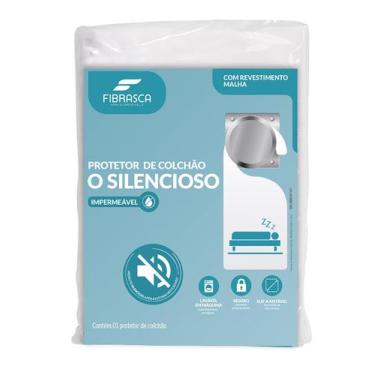 Imagem de Protetor Capa De Colchão De Casal King Impermeável Silencioso Fibrasca