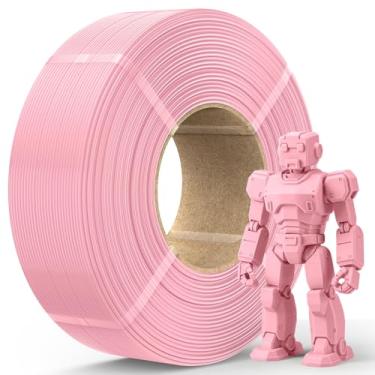 Imagem de JAYO Refil de filamento PLA 1,75 mm, filamento de impressora 3D rosa, carretel reutilizável de 1,1 kg para laboratório de bambu, alta precisão ± 0,02 mm, baixa deformação, acabamento suave, adequado