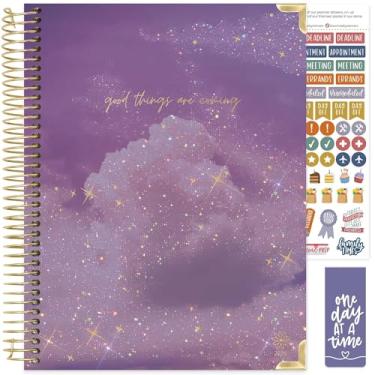 Imagem de bloom daily planners Agenda HARDCOVER 2026 (janeiro a dezembro) - 21,6 cm x 28 cm Livro organizador de agenda semanal e mensal com adesivos e abas - Good Things Are Coming