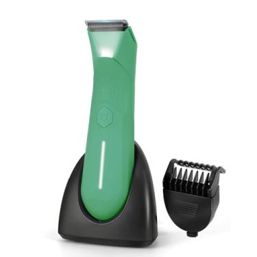 Imagem de Aparador de pelos pubianos para mulheres e homens, kit de aparador de corpo/aparador pessoal, aparador à prova d'água para áreas privadas/corpo inteiro, vaginal, virilha, bola, peito, biquíni, sem