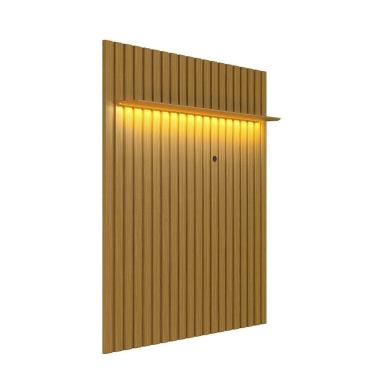 Imagem de Painel para Tv 70 Polegadas Ripado com Led 177x218cm London Cedro