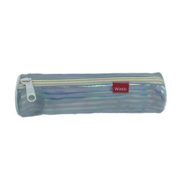 Imagem de Estojo escolar simples neon WPE00564 Winth, Cinza claro