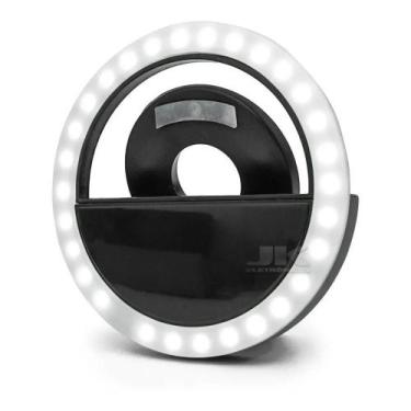 Imagem de Anel Luz Pra Selfie Ring Light Flash Celular Universal PRETO - MKB