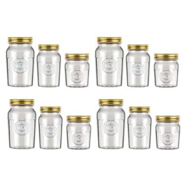 Imagem de Kit Potes Americano Vintage Retro Nadir Tampa 3Tamanhos 12Un - NADIR F