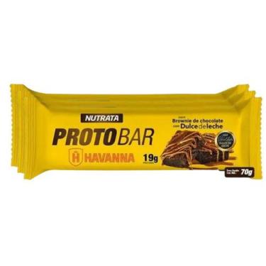 Imagem de KIT COM 3 - Barra Protobar Brownie de Chocolate com Doce de Leite Hava