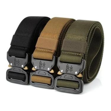 Imagem de Cinto Tático Fivela Engate Rápido Nylon - Shop Alternativo, Preto