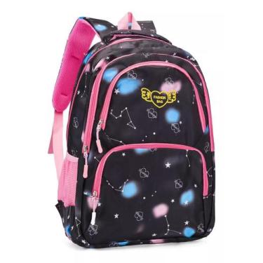 Imagem de Mochila Escolar Feminina Viagem Bolsa Estudantes Nova Coleção 23308 - 