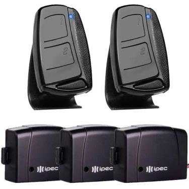 Imagem de 2 Controle Remoto 2 Canais Portão Alarme 3 Tx Car Farol Carro Moto Luz