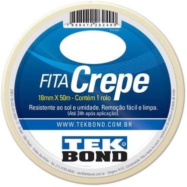 Imagem de Fita Crepe ATB 18MM x 50MT - Tekbond 21111018500