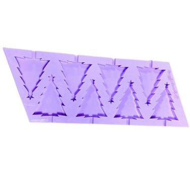 Imagem de L7 Molde de silicone pirulito árvore de natal para decorar - confeitar