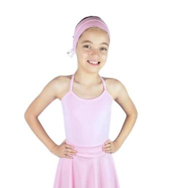 Imagem de Collant Clássico Suplex Infantil Alça Cruzada - GB Dance, Marinho, 4