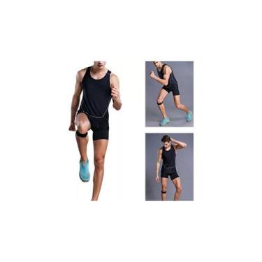 Imagem de Joelheira, suporte de menisco, alça ajustável de neoprene para homens 