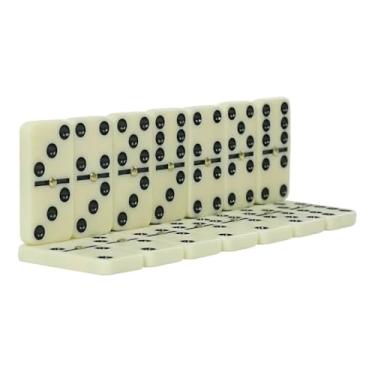 Imagem de Dominó Profissional 28 Peças Estojo Maleta Cores para Jogar em Família