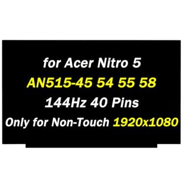 Imagem de PEHDPVS Tela de substituição para Acer Nitro 5 AN515-45 AN515-54 AN515-55 AN515-58 AN515-58-5046 Series 39.6 cm 1920X1080 40 pinos 144Hz LED painel de exibição de laptop (apenas para tela sem toque)