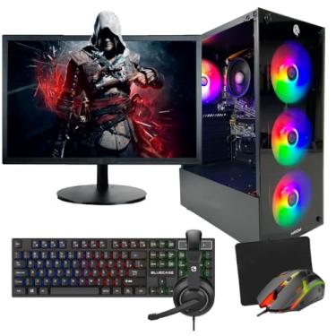 Imagem de PC GAMER RYZEN 5 5600GT, 16GB DDR4, SSD SATA 480GB, FONTE 500W + KIT GAMER 4 EM 1 + MONITOR 19