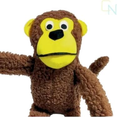 Imagem de Brinquedo Pelúcia Macaco Amigão Apito Para Cachorro Pet