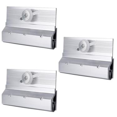 Imagem de 3un M6053 Rolos Porta Chuveiro Sem Moldura Suporte Superior, Rolos Esferas Nylon Ferragens Porta Chuveiro à Prova d’Água para Painéis de Vidro Deslizantes de 1/4 Polegada