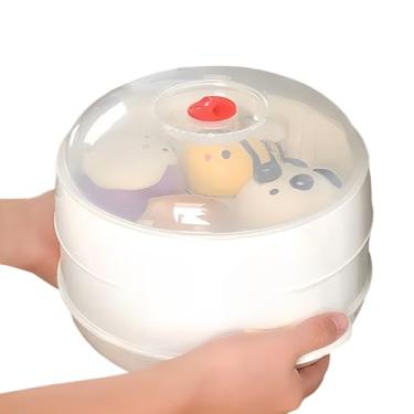 Imagem de Rrlihjgu Vaporizador Para Microondas | Vaporizador De Alimentos Para Microondas Com Tampa | Tigela Resistente Ao Calor Para Aquecimento | Para Aluguel Dormitório Empresas Hotel Apartamento Restaurante