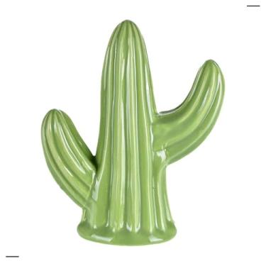 Imagem de Cacto Em Cerâmica Para Decoração Na Cor Verde
