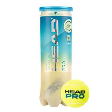 Imagem de Bola de Tennis Head Pro 1 Tubo com 3 Unidades, Amarelo