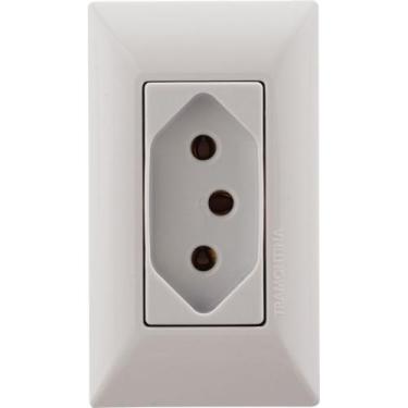Imagem de Conjunto para Móvel 1 Tomada 2P+T 10 A Aria Branco - 57241102 - TRAMON