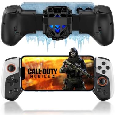 Imagem de Joso Phone Controller for iPhone/Android with Phone Case Support, Mobile Gaming Controller with Cooler for iPhone 16/15/14, Galaxy S24/S23/S22 - Universal Fit, Customizable Buttons, Turbo