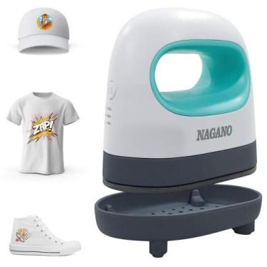 Imagem de Prensa Térmica Mini de Ferro Portátil Sublimação para Roupas - Nagano