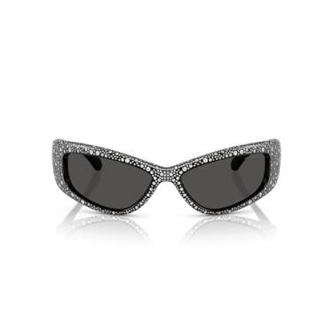 Imagem de Swarovski Óculos de sol femininos retangulares Sk6027, Preto/cinza escuro, 60 mm