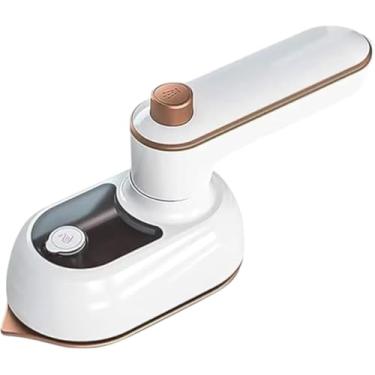 Imagem de Mini Ferro De Passar Roupa Cabe Na Mala Mochila Bolsa De Viagem Compacto Portatil A Vapor Umido com Borrifador Leve (BRANCO BIVOLT)