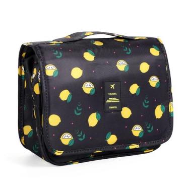 Imagem de Bolsa de higiene Pengxiaomei impermeável de nylon 159g Black Lemon