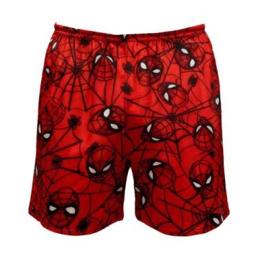 Imagem de Samba Canção Masculino Plus Size Personagem Super Heróis Shorts Dormir