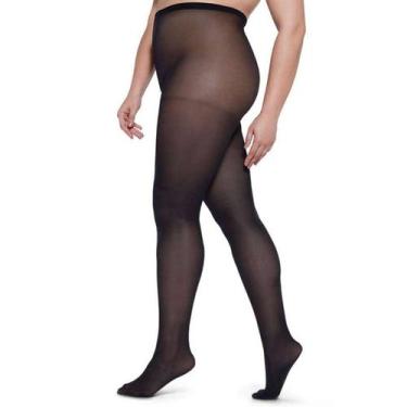 Imagem de Meia Calça Lupo Plus Fio 40 Opaca Loba Plus - Feminina, Preto