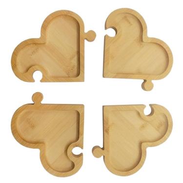 Imagem de Petisqueira Quebra-Cabeça Bambu 26Cm Class Home