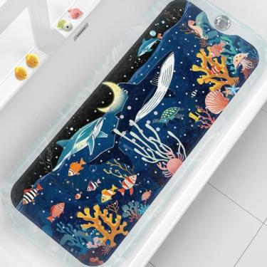 Imagem de Tapete de banho para bebês XIYUNTE 100x40cm antiderrapante com ventosa