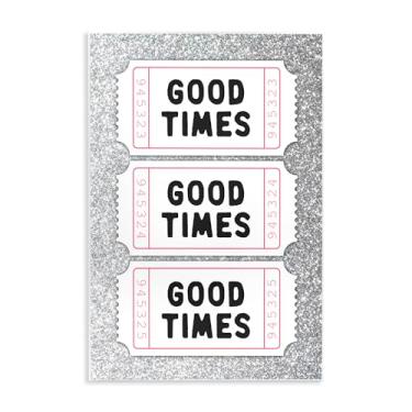 Imagem de Stupell Industries Good Times Glam Tickets Wall Plaque Art, design por Lettered and Lined, 19 x 13