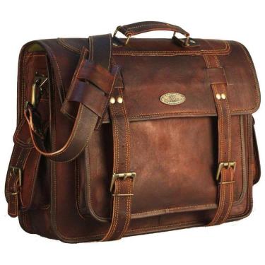 Imagem de Bolsa, Pasta de Couro Masculina para Laptop, HANDMADE WORLD 2088, Marrom