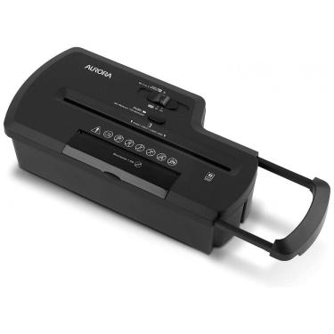 Imagem de Fragmentadora de Papel e Cartões Profissional sem Lixeira, 8 Folhas, Corte em Tiras, 110V, Aurora, Preto