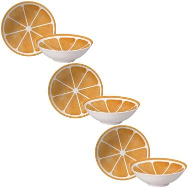 Imagem de Conjunto de 6 Bowls Laranja de Cerâmica 300ml - Alleanza