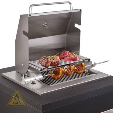 Imagem de Churrasqueira Grill Gourmet a Gás com Tampa de Embutir Diamond Little Titan