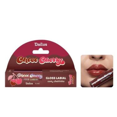 Imagem de Gloss Labial Dailus Choco Cherry Brilho Intenso 4ml Hidratante, Pudim 